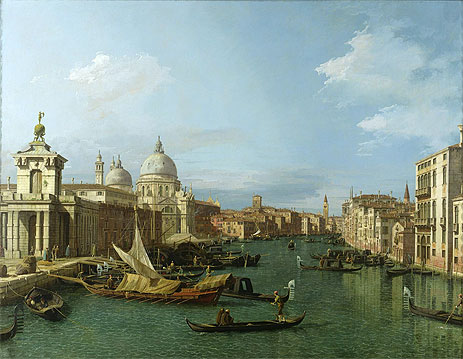 Entrance to the Grand Canal: Looking West, c.1738/42 | Canaletto | Painting Reproduction