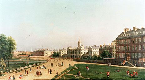 Neue Horse Guards vom St. James's Park | Canaletto | Gemälde Reproduktion