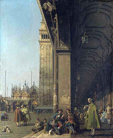 Piazza San Marco and the Colonnade, c.1756 | Canaletto | Painting Reproduction