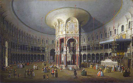 London: Innenraum der Rotunde in Ranelagh, 1754 | Canaletto