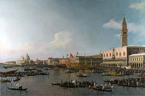 Venedig: Das Becken von San Marco am Himmelfahrtstag, c.1740 | Canaletto