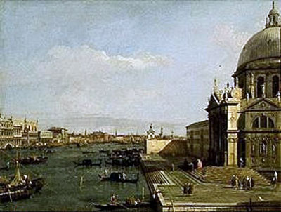 Venice: Entrance to the Grand Canal, Church of Santa Maria della Salute | Canaletto | Painting Reproduction