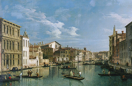 Grand Canal from Palazzo Flangini to Palazzo Bembo, c.1740 | Canaletto | Painting Reproduction