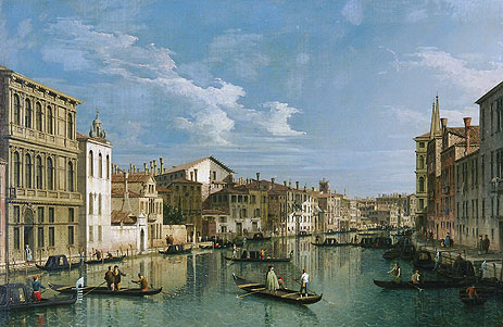 Grand Canal from Palazzo Flangini to Palazzo Bembo | Canaletto | Painting Reproduction
