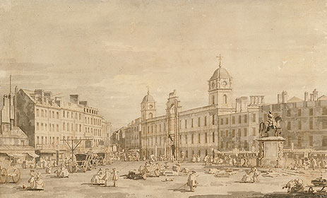 View of Northumberland House and Charing Cross | Canaletto | Painting Reproduction