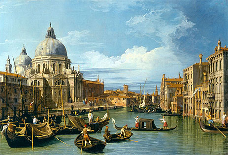 The Entrance to the Grand Canal, Venice, c.1730 | Canaletto | Painting Reproduction