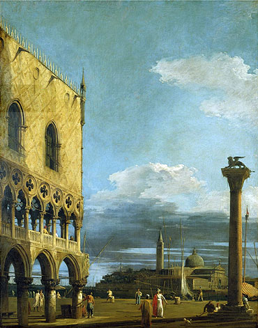 Venice: The Piazzetta Towards St. Giorgio Maggiore, c.1724 | Canaletto | Painting Reproduction