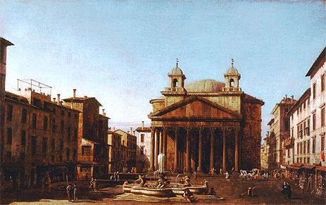 The Pantheon, c.1720 | Canaletto | Painting Reproduction