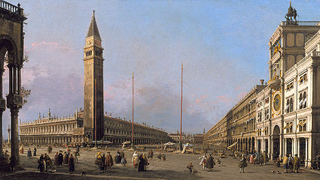 Piazza San Marco Looking South and West, 1763 | Canaletto | Painting Reproduction