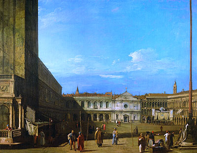 Venice: Piazza San Marco towards San Geminiano, c.1726/28 | Canaletto | Painting Reproduction