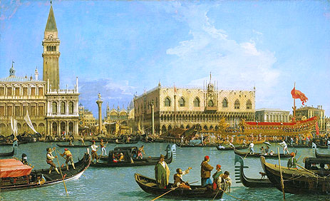 The Bacino di San Marco on Ascension Day, c.1733/34 | Canaletto | Painting Reproduction