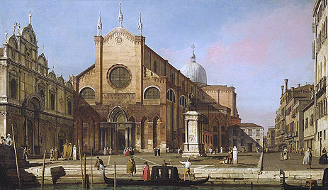 Venice: The Campo SS. Giovanni e Paolo, c.1738 | Canaletto | Gemälde Reproduktion