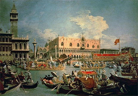 Rückkehr des Bucintoro am ... | Canaletto | Gemälde Reproduktion