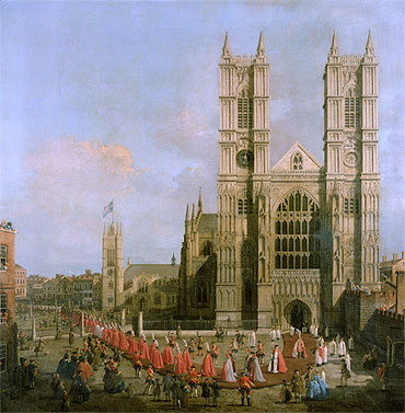 Procession of the Knights of the Bath, 1749 | Canaletto | Painting Reproduction