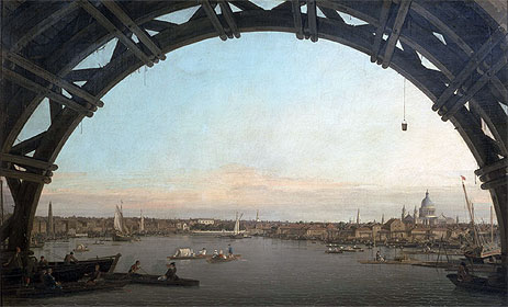 London: Gesehen durch einen Bogen der Westminster Bridge, c.1746/47 | Canaletto
