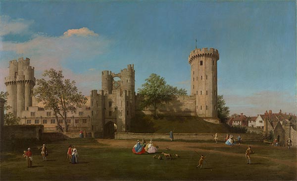 Warwick Castle: the East Front, 1752 | Canaletto | Painting Reproduction