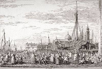 The Market on the Molo, undated | Canaletto | Gemälde Reproduktion