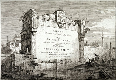 Title Plate from the Series Vedute, c.1735/46 | Canaletto | Gemälde Reproduktion