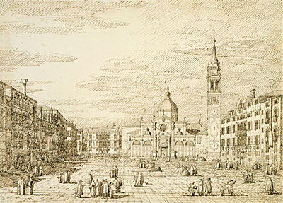 Venice: Campo Santa Maria Formosa, c.1735/40 | Canaletto | Gemälde Reproduktion