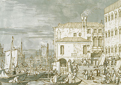 View of the Fontegheto della Farina, c.1735/40 | Canaletto | Painting Reproduction