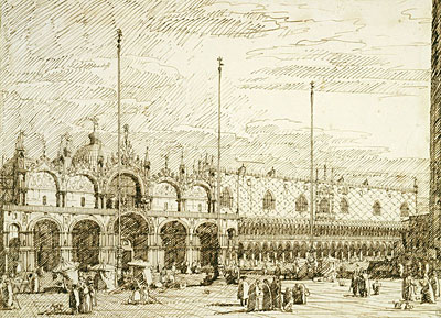 San Marco and the Palazzo Ducale, c.1740/45 | Canaletto | Gemälde Reproduktion