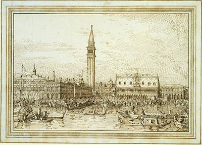 Der Molo vom Bacino, c.1740/45 von Canaletto | Gemälde-Reproduktion