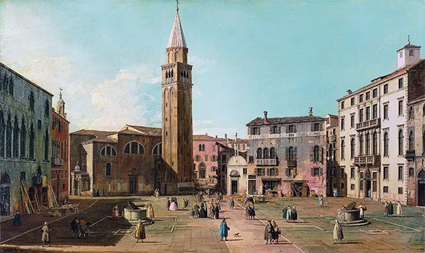 Campo Sant'Angelo, Venedig | Canaletto | Gemälde Reproduktion