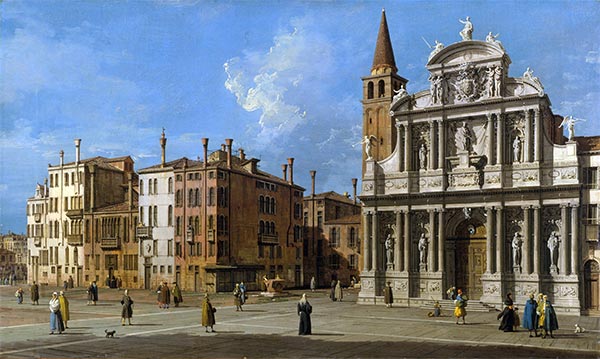 Campo Santa Maria Zobenigo, Venedig | Canaletto | Gemälde Reproduktion