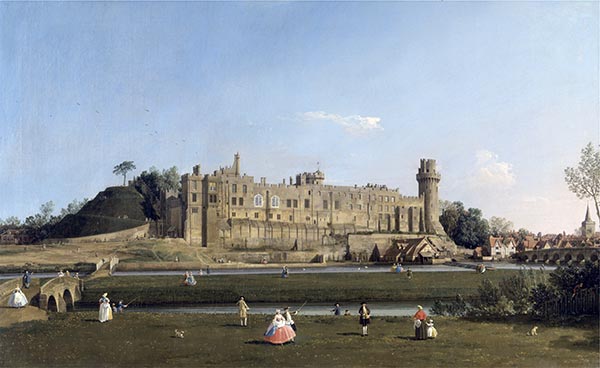 Warwick Schloss, c.1748/1749 | Canaletto | Gemälde Reproduktion