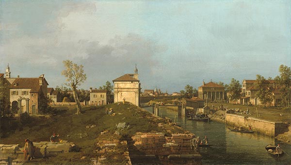 The Porta Portello, Padua, c.1741/42 | Canaletto | Gemälde Reproduktion