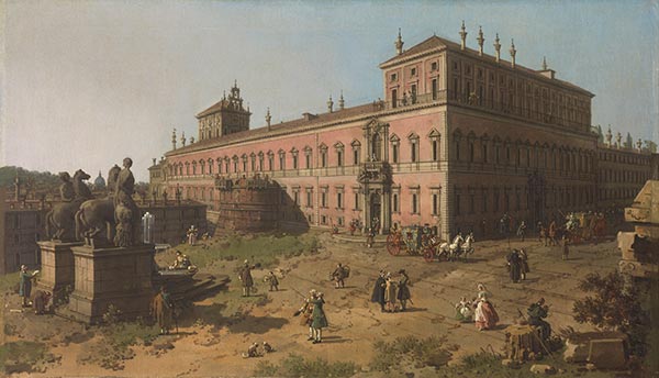 View of the Palazzo del Quirinale, Rome | Canaletto | Painting Reproduction