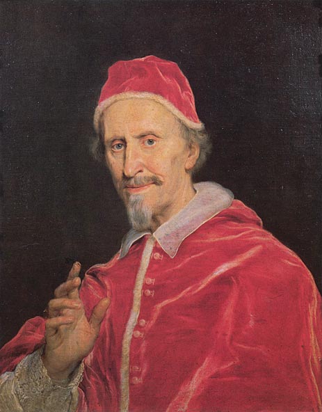 Pope Clement IX, c.1667/69 | Giovanni Battista Gaulli Baciccio | Gemälde Reproduktion