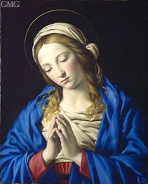 Virgin in Prayer, c.1660 by Sassoferrato | Painting Reproduction
