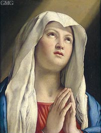 The Virgin in Prayer, undated by Sassoferrato | Painting Reproduction