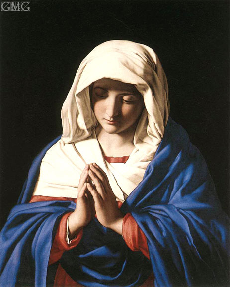 The Virgin in Prayer, c.1640/50 | Sassoferrato | Painting Reproduction