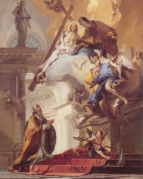 The Trinity Appearing to Saint Clement, c.1730/35 | Tiepolo | Painting Reproduction
