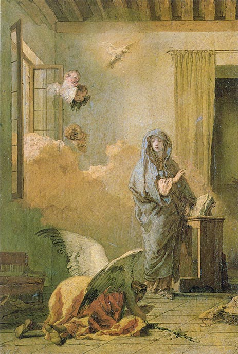The Annunciation, c.1765/70 | Tiepolo | Painting Reproduction
