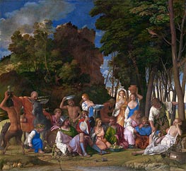 The Feast of the Gods, c.1514/29 von Giovanni Bellini | Gemälde-Reproduktion