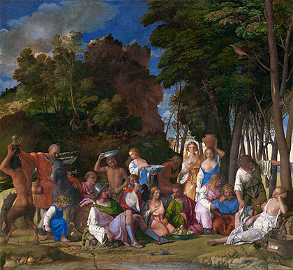 The Feast of the Gods, c.1514/29 | Giovanni Bellini | Gemälde Reproduktion