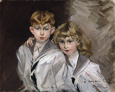 The Two Children, n.d. | Giovanni Boldini | Painting Reproduction