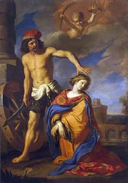 The Martyrdom of St Catherine, 1653 von Guercino | Gemälde-Reproduktion