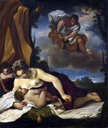 Caritas, n.d. von Guercino | Gemälde-Reproduktion