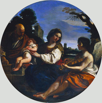 Rest on the Flight into Egypt, 1624 | Guercino | Painting Reproduction