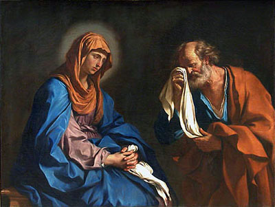The Tears of St. Peter, 1647 | Guercino | Painting Reproduction