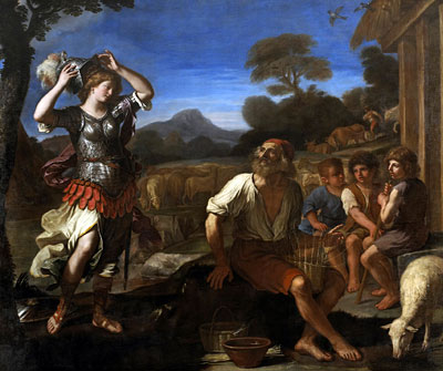 Erminia and the Shepherds, 1648 | Guercino | Gemälde Reproduktion