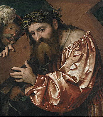 Christ Carrying the Cross, n.d. by Girolamo Romanino | Painting Reproduction
