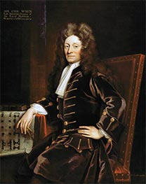 Sir Christopher Wren, 1711 by Godfrey Kneller | Painting Reproduction