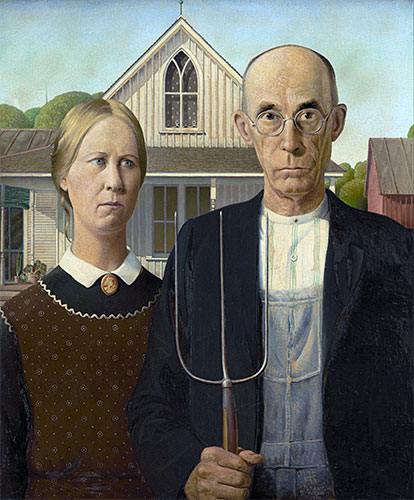 American Gothic, 1930 | Grant Wood | Painting Reproduction