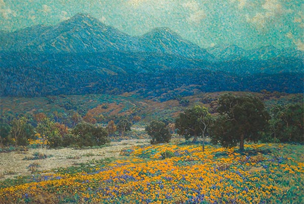 California Poppy Field, c.1926 | Granville Redmond | Painting Reproduction