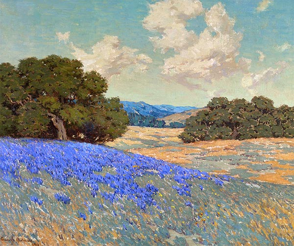 Lupines, 1913 | Granville Redmond | Painting Reproduction